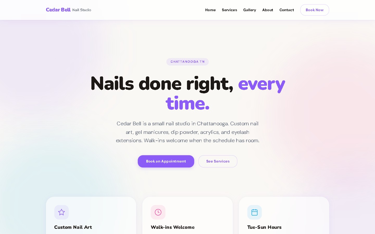 Cedar Bell Nail Studio